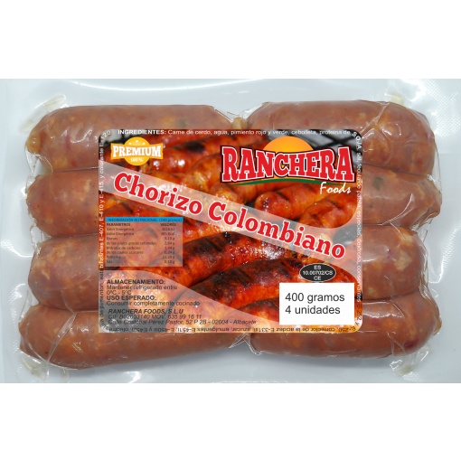 Chorizo Colombiano RANCHERA 24 x 400 gr. (8 und.)