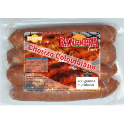 Chorizo Colombiano RANCHERA 24 x 400 gr. (4 und.)